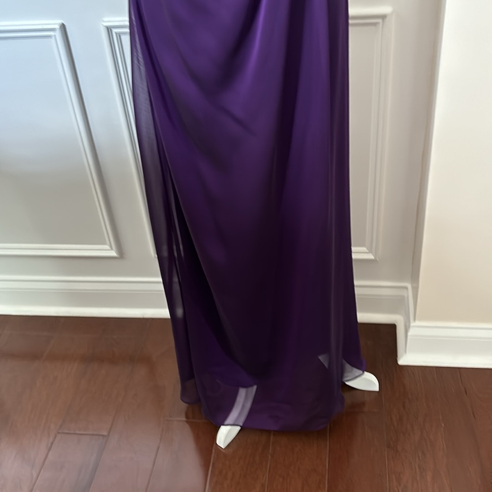 Purple, one-shoulder, Niteline evening gown - Picture 3 of 10